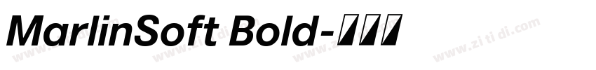 MarlinSoft Bold字体转换
